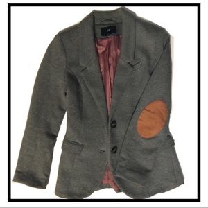 H&M blazer with tan elbow patch